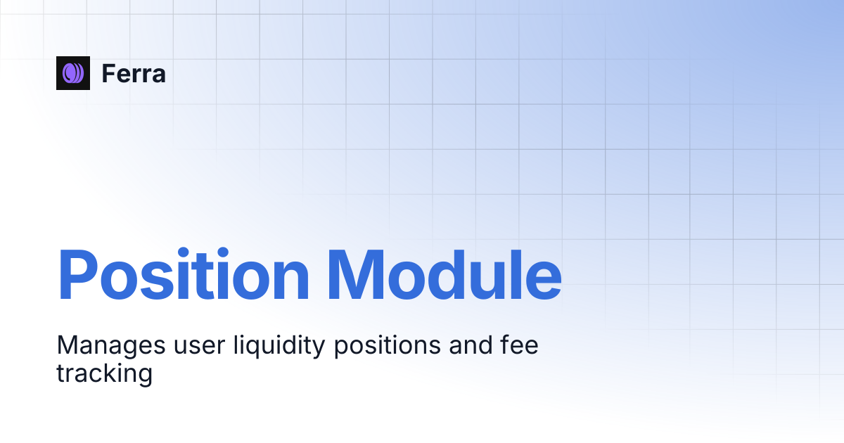 Position Module | Ferra