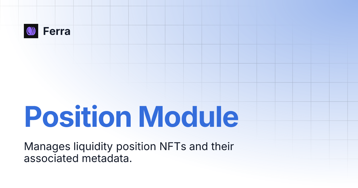 Position Module | Ferra