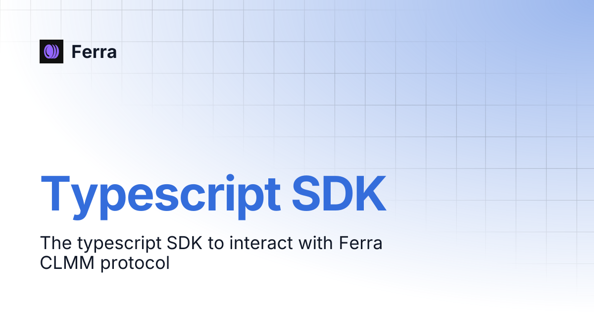Typescript SDK | Ferra